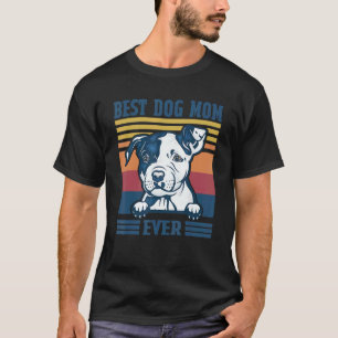 Lustige beste Pit Bull-Mutter überhaupt Hunde-Mam T-Shirt