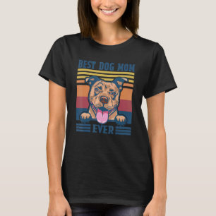 Lustige beste Pit Bull-Mutter überhaupt Hundefrau T-Shirt