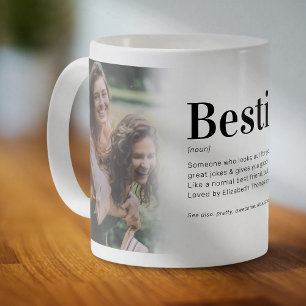 Lustige Bestie-Definition Beste Freundin Foto Kaffeetasse