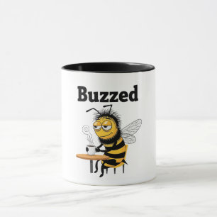 Lustige betrunkene Biene Tasse