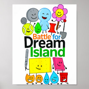 Lustige Bfdi-Grafiken für Kids Battle For Dream  Poster