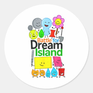 Lustige Bfdi-Grafiken für Kids Battle For Dream  Runder Aufkleber