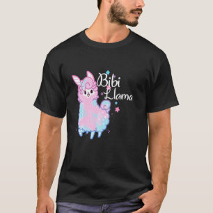 Lustige Bibi Lama passende Familien-Weihnachts-Pyj T-Shirt
