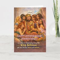 Lustige biblische Glückwünsche zum Hochzeitstag an