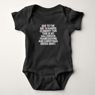 Lustige Biden Harris Wirtschaft Weihnachten Baby Strampler