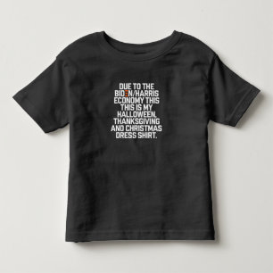 Lustige Biden Harris Wirtschaft Weihnachten Kleinkind T-shirt