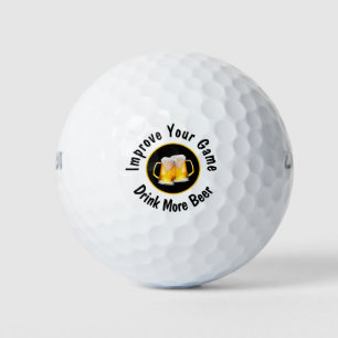 Lustige Bier-Typen Novelty Golfbälle