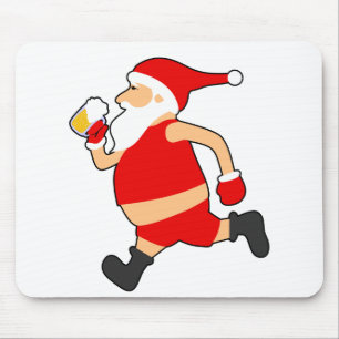 lustige Biersanta-Weihnachten Mousepad