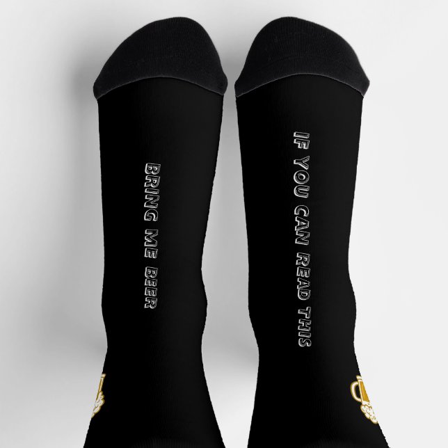 Lustige Biersocken für Männer Socken (Oben)