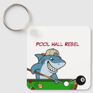 Lustige Billard-Hai-Poolhall-Rebell-Schlüsselanhän Schlüsselanhänger