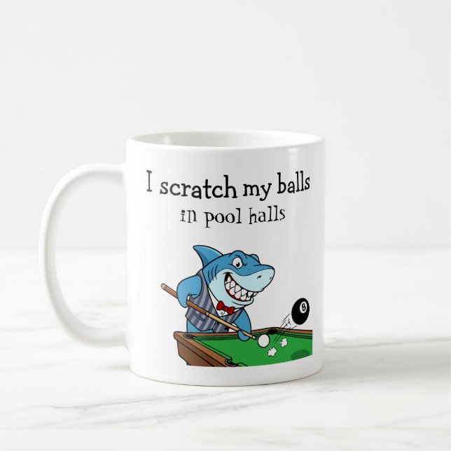 Lustige Billard Pool Hall Rebell Kaffeetasse (Links)