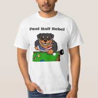 Lustige Billard Pool Hall Rebellen Rottweiler
