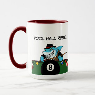 Lustige Billard-Pool-Rebell-Jumbo-Kaffeetassen Tasse