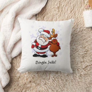 Lustige Bingle Jells Feiertage Kissen