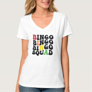 Lustige Bingo-Mannschaft Wortkunst T-Shirt