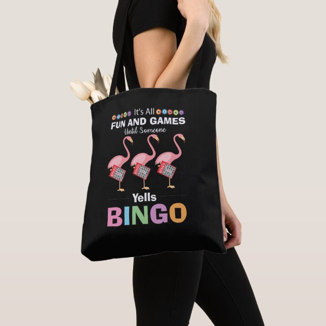 lustige Bingo rosa Flamingo Wortart (Von Nahem)