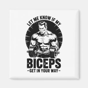 Lustige Bizeps Fitness Bodybuilding Gewichtheben Magnet