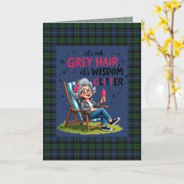 Lustige Black Watch Ancient Scottish Tartan  Karte