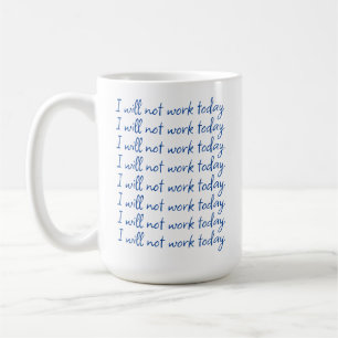 Lustige blaue und weiße Renten-Erinnerung Kaffeetasse
