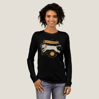 Lustige Bleib Wütend Katze Astronaut Weltraum Haus Tri-Blend Shirt
