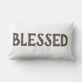 lustige BLESSED-Typografie | Lumbalkissen Lendenkissen