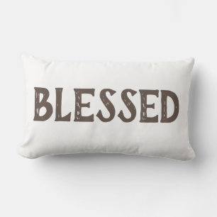 lustige BLESSED-Typografie   Lumbalkissen Lendenkissen