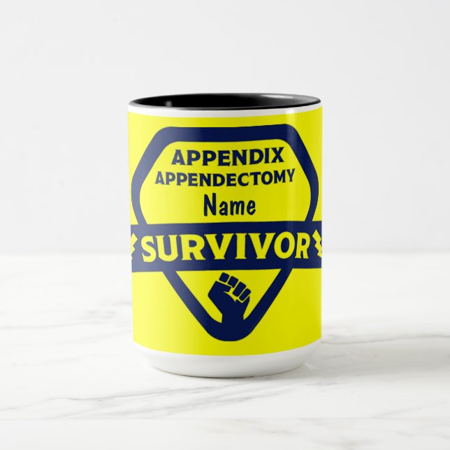Lustige Blinddarm-Entfernungschirurgie Appendektom Tasse (Zentrum)