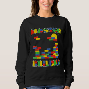 Lustige Blöcke Brick Builder Master Builder Sweatshirt