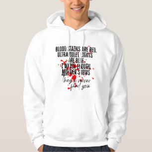 Lustige Blutflecken Sind Rot Ultraviolette Lampen Hoodie