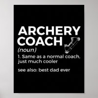 Lustige Bogenschieß-Trainer-Definition Bester Vate