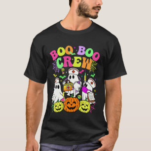 Lustige Boo-Boo-Crew-Nurse-Geist-Halloween-Kostüme T-Shirt