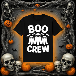 Lustige Boo-Crew Geister mit Sonnenbrillen Hallowe T-Shirt