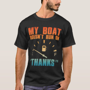 Lustige Boots-Kunst für Männer Frauen Bootfahren W T-Shirt