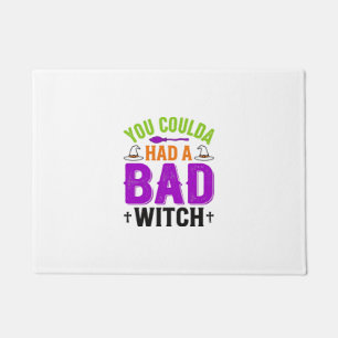 Lustige Böse Hexe Halloween Zitat Vektor Design_1 Fußmatte