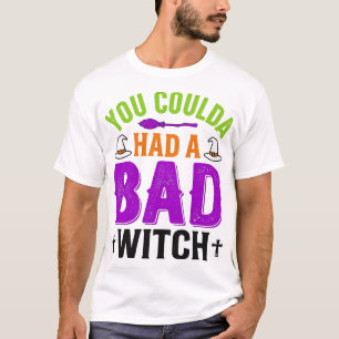 Lustige Böse Hexe Halloween Zitat Vektor Design_1 T-Shirt