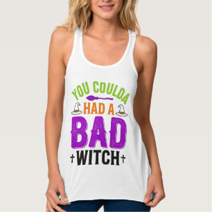 Lustige Böse Hexe Halloween Zitat Vektor Design_1 Tank Top