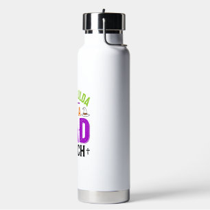 Lustige Böse Hexe Halloween Zitat Vektor Design_1 Trinkflasche