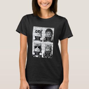 Lustige böse Katzen Aufstellung Aufnahmen 03 T-Shirt