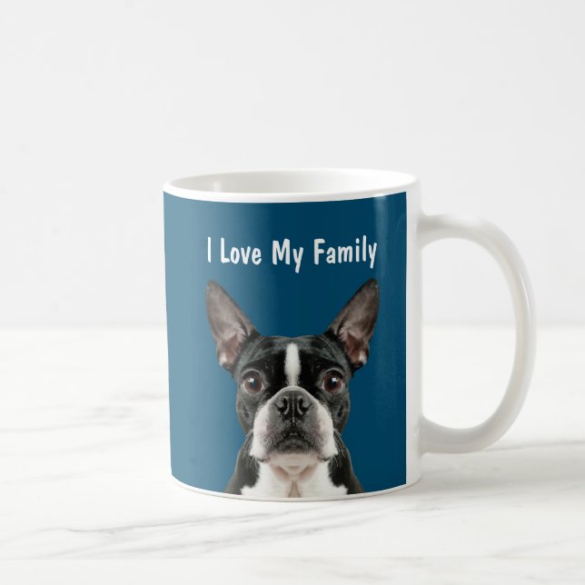 Lustige Boston-Terrier-Tassen Tasse (Rechts)