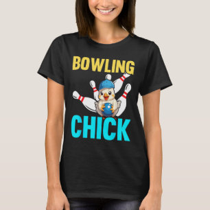 Lustige Bowling-Frauen Süße Bowling-Chick Sportler T-Shirt