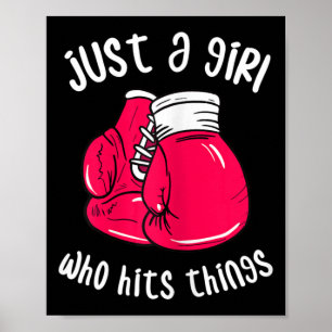 Lustige Box-Shirts für Frauen Geschenke für Boxer Poster