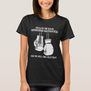 Lustige Boxkunst für Männer Frauen Kickbox-Trainer T-Shirt