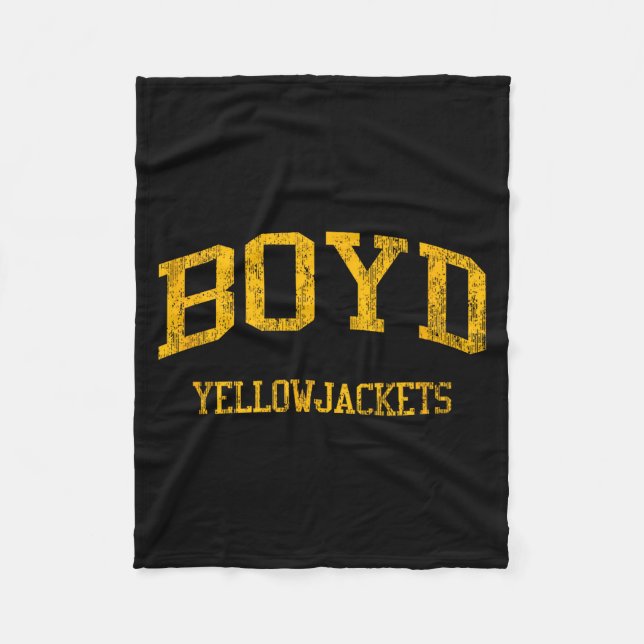 Lustige Boyd High School Hs Boyd Fleecedecke (Vorderseite)