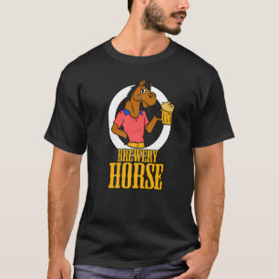 Lustige Brauerei Bier Betrunkenes Pferd Party Fest T-Shirt
