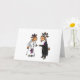 Lustige Braut-und Bräutigam-Ziegen-Hochzeit Karte (Small Plant)