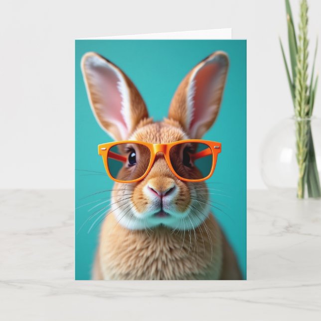 Lustige Brille Tier Freund Karte (Vorderseite)