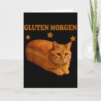 Lustige Brotkatze Meme Gluten Morgen Humor Grafik