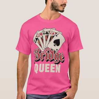 Lustige Brücke Kunst für Frauen Mädchen Kartenspie T-Shirt