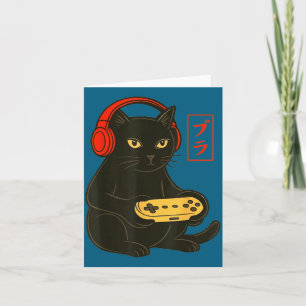 Lustige Bruh-Katze-Gamer-Videospiele-Gaming für Mä Karte