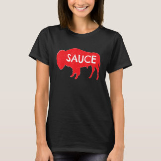 Lustige Buffalo Sauce Grafik Heiße Flügel Scharfes T-Shirt